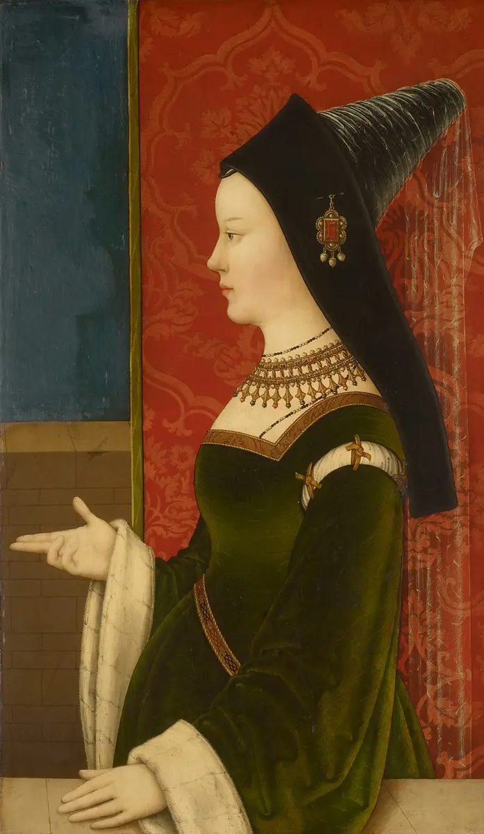 Maria von Burgund (1457-1482), Halbfigur im Profil