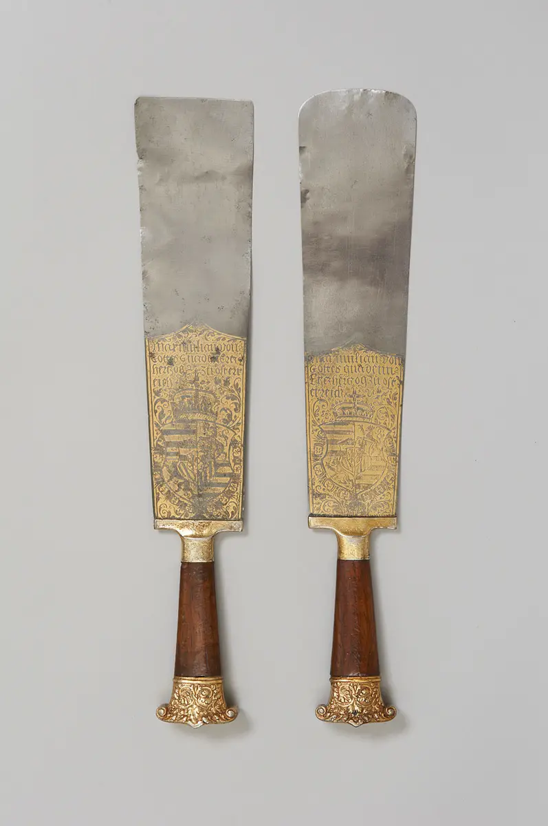 Vorlegebesteck oder Jagdbesteck (Waidmesser)