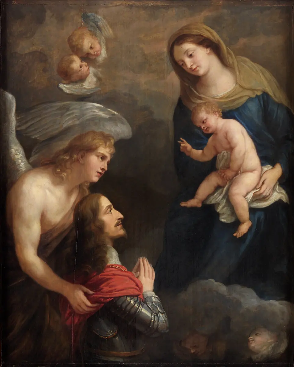 Erzherzog Leopold Wilhelm im Gebet vor der Madonna