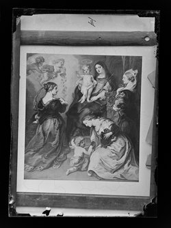 Die Provinzen Brabant, Hennegau und Flandern huldigen der Madonna