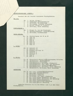 Feuerlöschordnung für das Kunsthistorische Museum, Teil I: Hauptgebäude