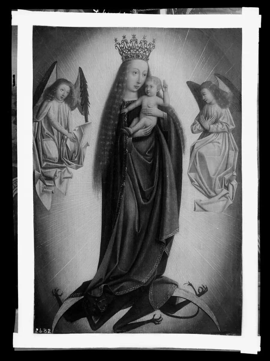 Madonna mit Kind und zwei Engeln