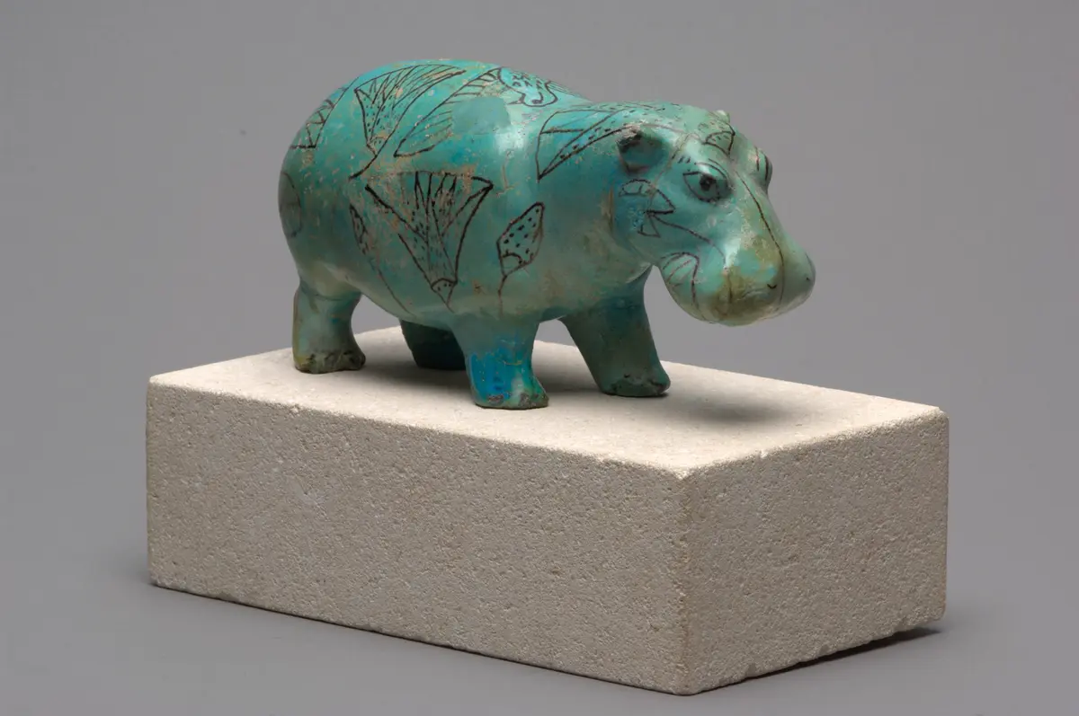 Statuette of a hippopotamus