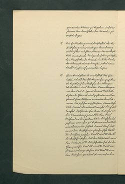 handschriftliche Dienstordnung für Museumsaufseher