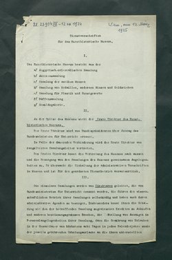 Dienstvorschriften für das Kunsthistorische Museum