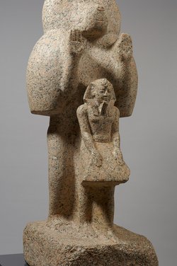 Mantelpavian mit König