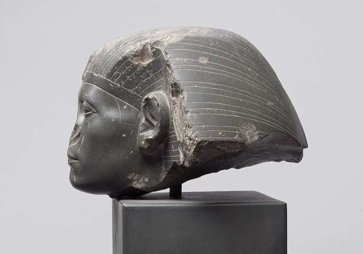 Head from a sphinx of Senwosret III 