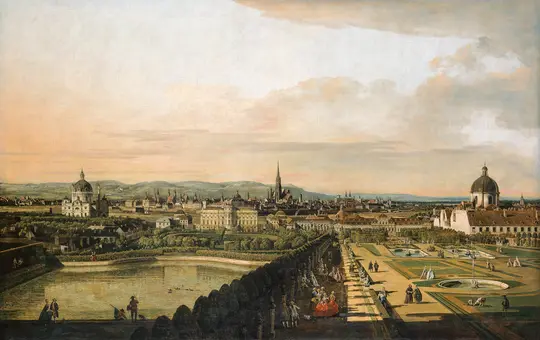 Wien, vom Belvedere aus gesehen