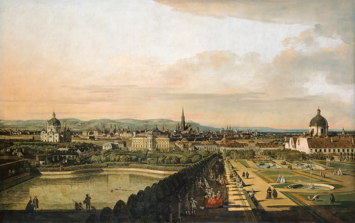 Wien, vom Belvedere aus gesehen