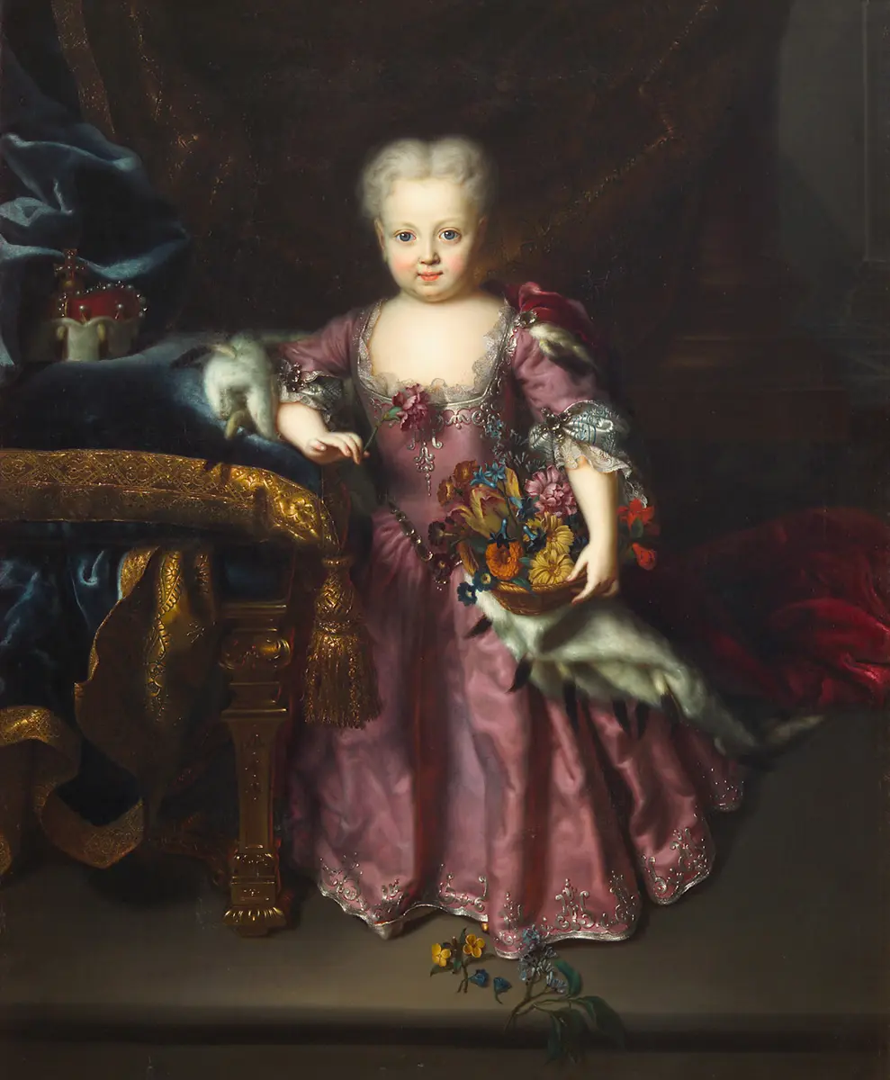 Erzherzogin Maria Amalie (1724-1730) im Alter von drei Jahren