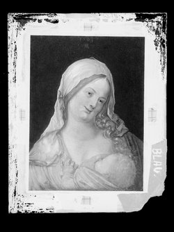 Maria mit Kind an der Brust