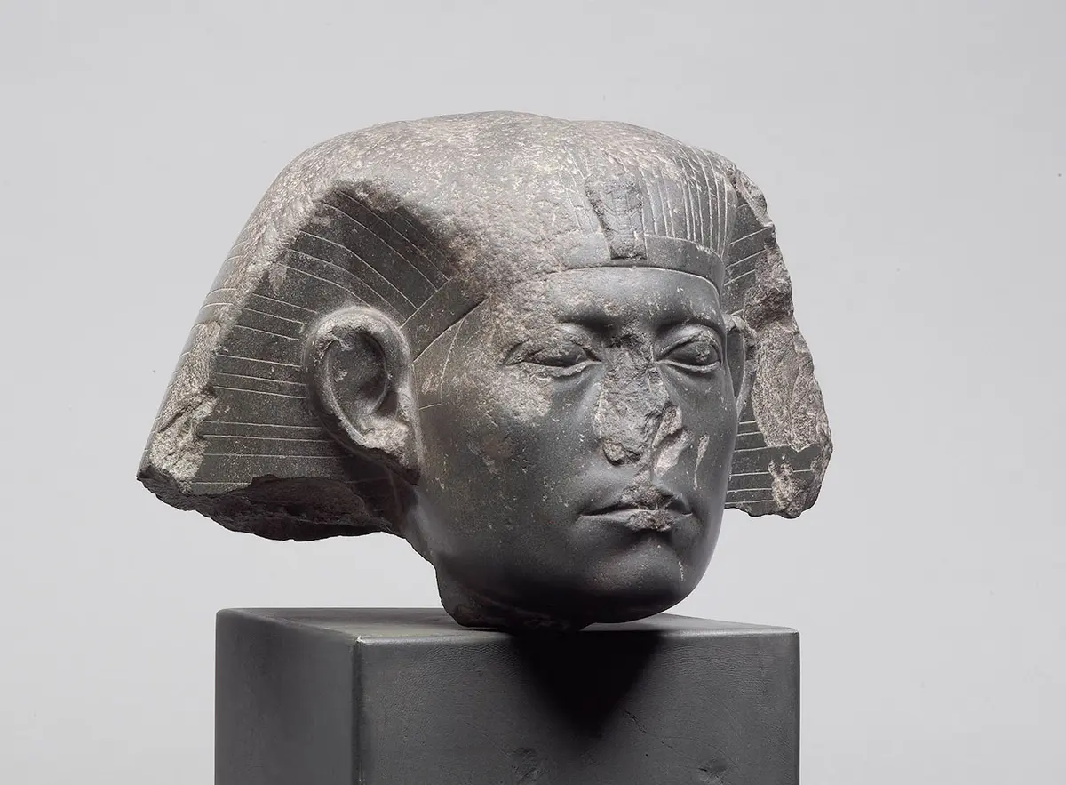 Head from a sphinx of Senwosret III 