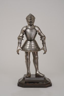 Modell eines Harnisches für den deutschen Fußkampf