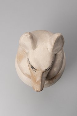Kanope mit Deckel in Form eines Schakalkopfes