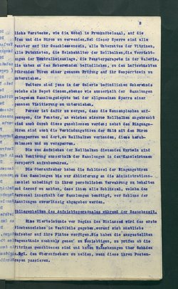 Dienstbestimmungen für das Aufsichtspersonal in den Sammlungen