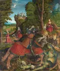 Hl. Georg im Kampf mit dem Drachen