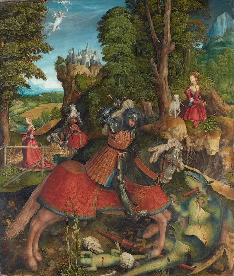 Hl. Georg im Kampf mit dem Drachen