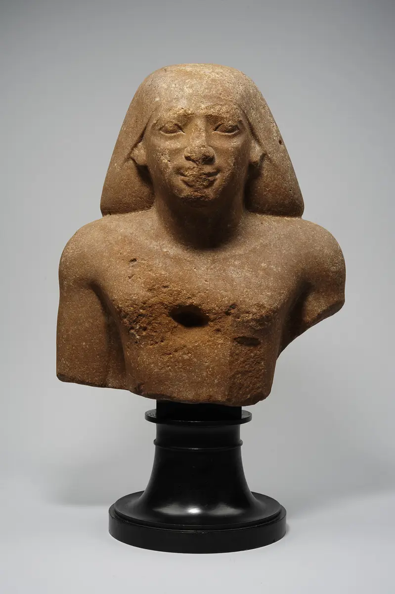 Büste der Statue eines Mannes