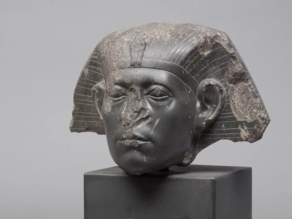 Head from a sphinx of Senwosret III 