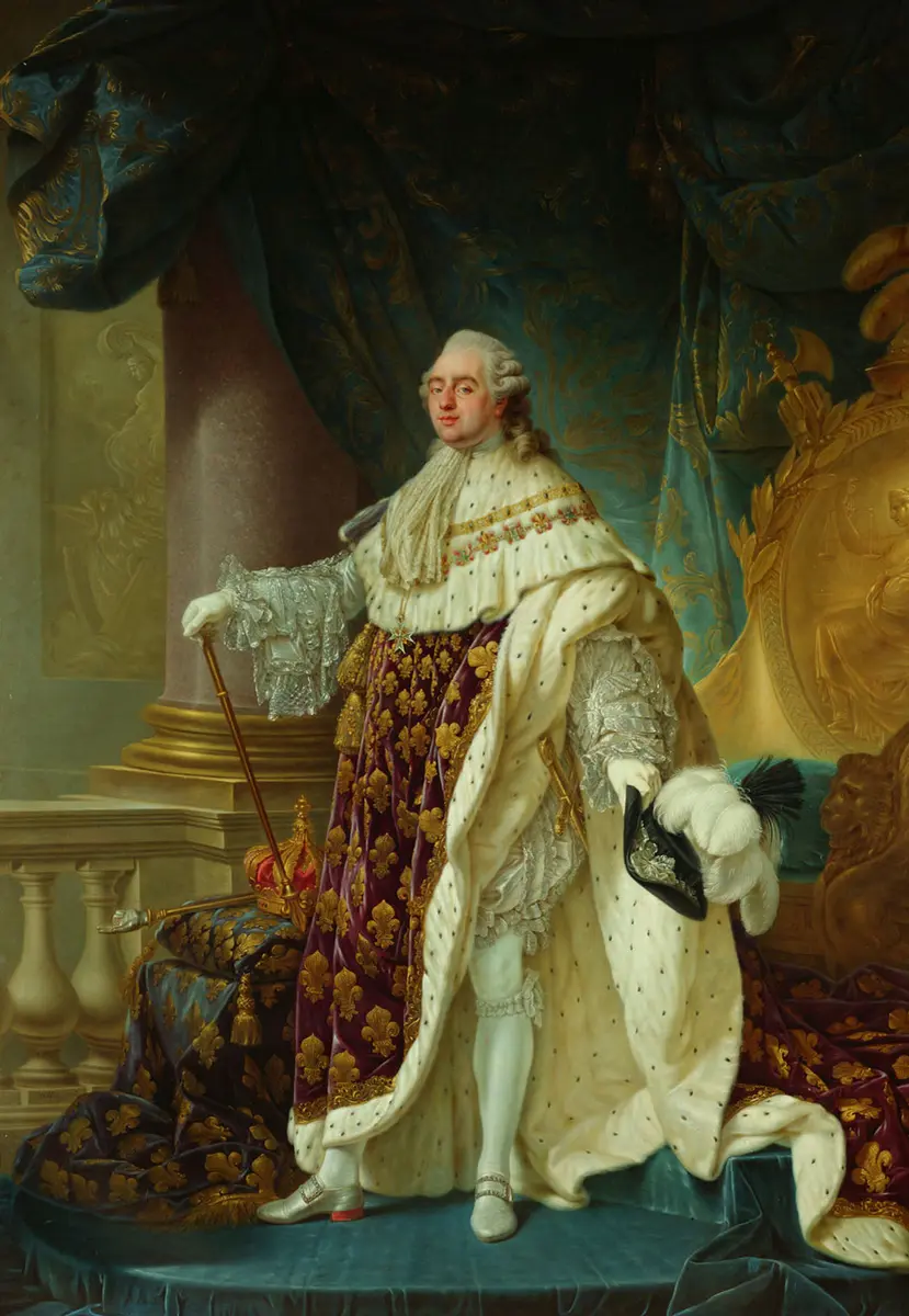 König Ludwig XVI. (1754-1793) von Frankreich im Krönungsornat