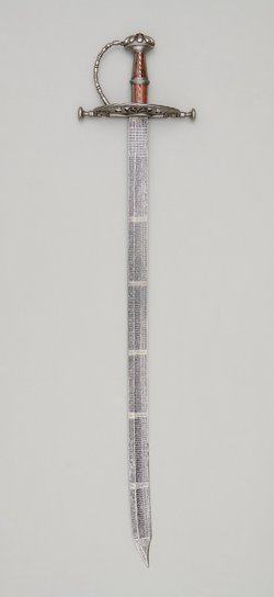 Schwert mit Kalenderklinge