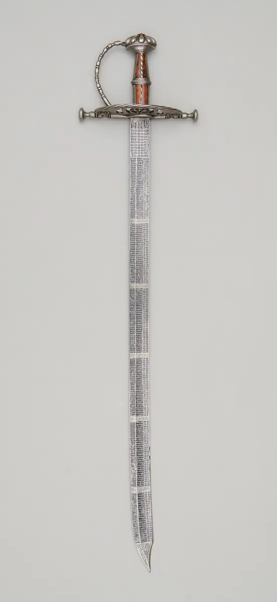Schwert mit Kalenderklinge