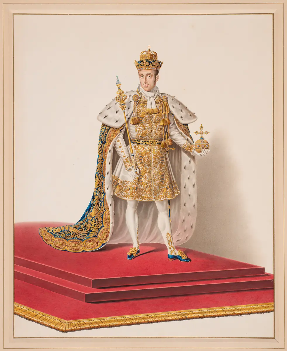 Kaiser Ferdinand I. von Österreich im Lombardo-Venezianischen Krönungsornat