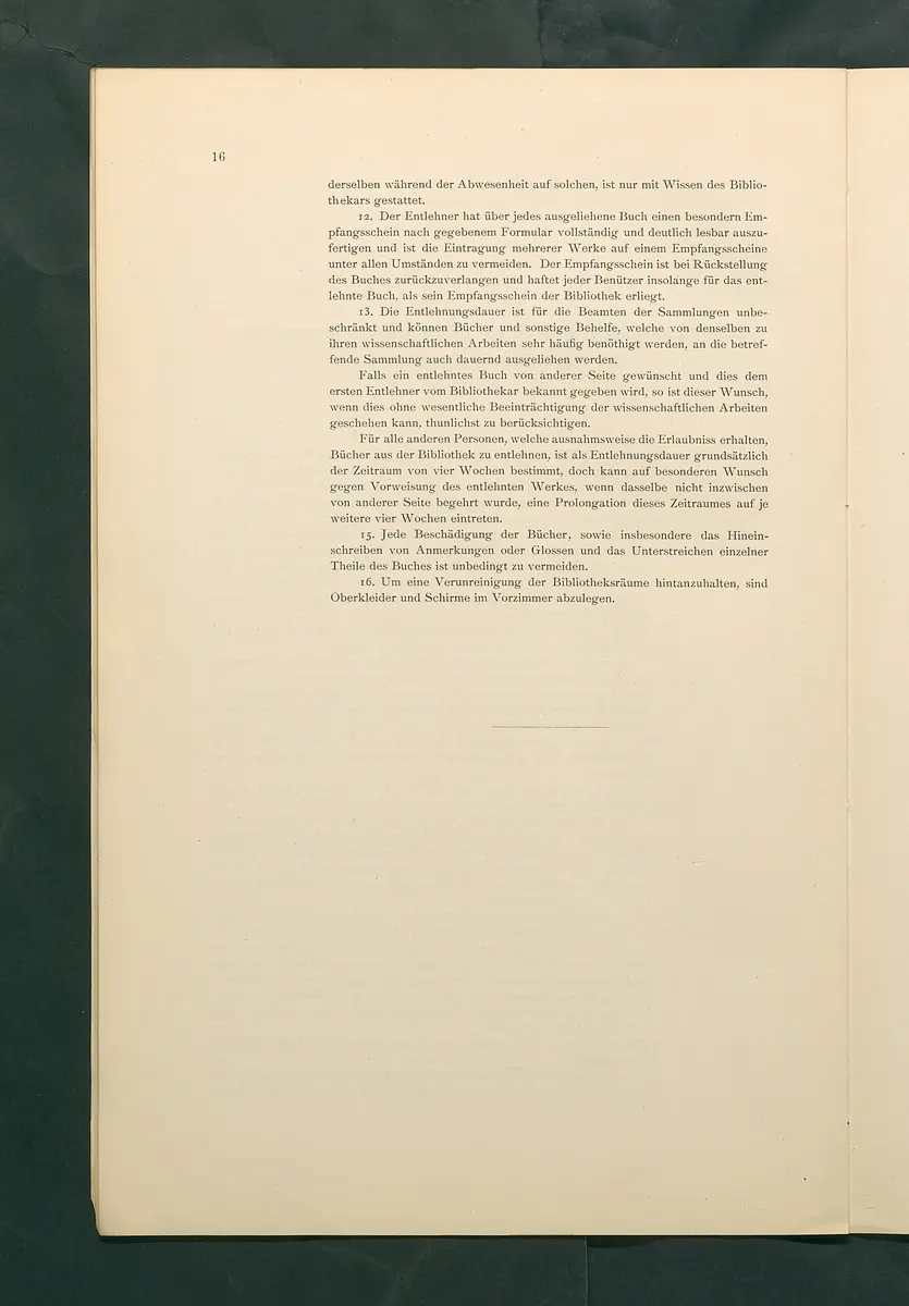 Bestimmungen für den Dienstbetrieb in den kunsthistorischen Sammlungen des Allerhöchsten Kaiserhauses