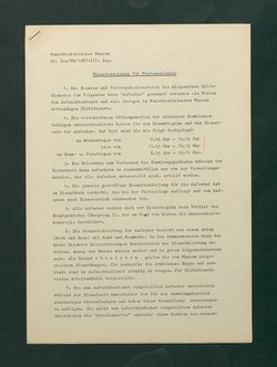 Dienstanweisungen für Postenaufseher, Portiere, die Telephonzentrale, Oberaufseher, Nachtportiere und Nachtaufseher, für den Wochendienst der Beamten und der Verwaltungskanzlei