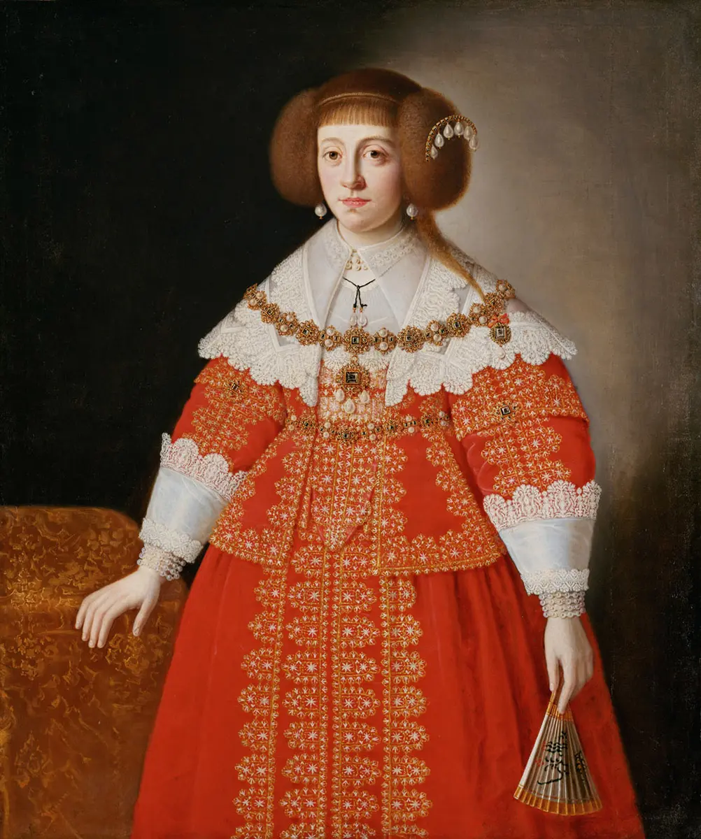 Bildnis der Erzherzogin Cäcilia Renata (1611-1644) (?), Königin von Polen, Kniestück