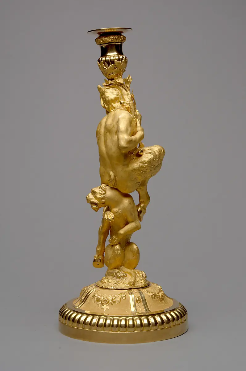 Kandelaber mit Satyr