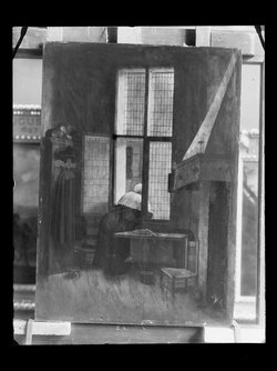 Frau am Fenster