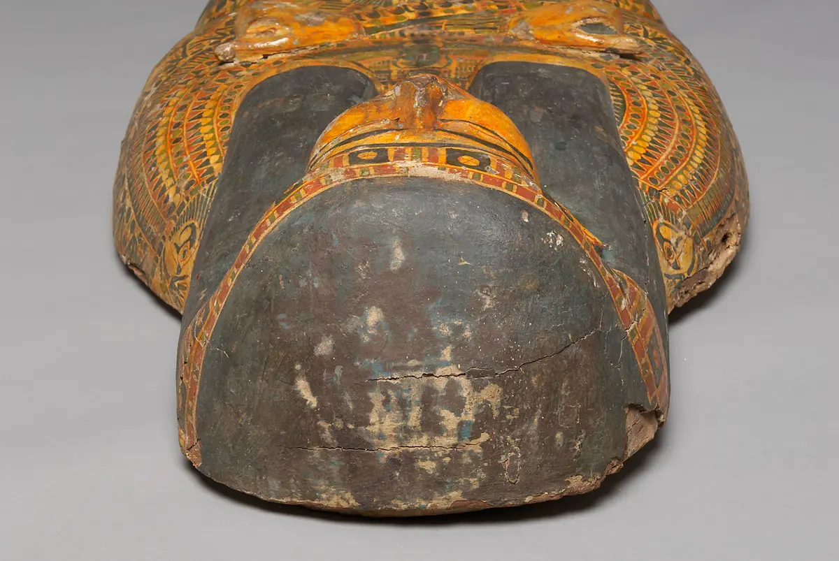 Deckel des mumienförmigen Innensarges des Anch-ef-en-mut