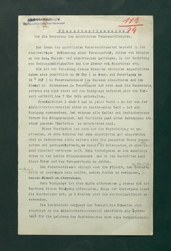 Dienstbestimmungen für den nächtlichen Feuerwachdienst