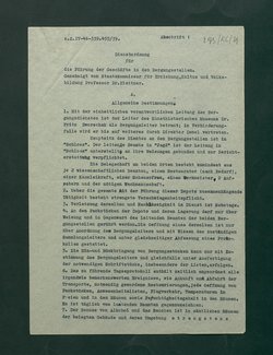 Dienstordnung für Bergungsstellen mit Nachtrag