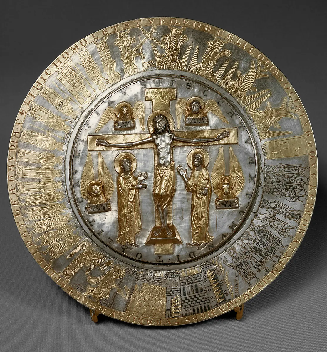 Kommunionkelch mit Patene und Saugröhrchen, sogenannter 