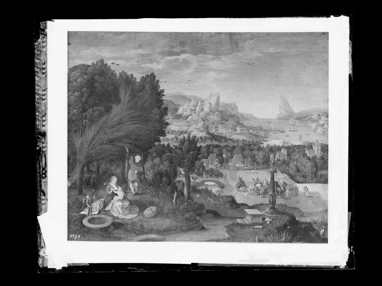 Landschaft mit der Ruhe auf der Flucht nach Ägypten