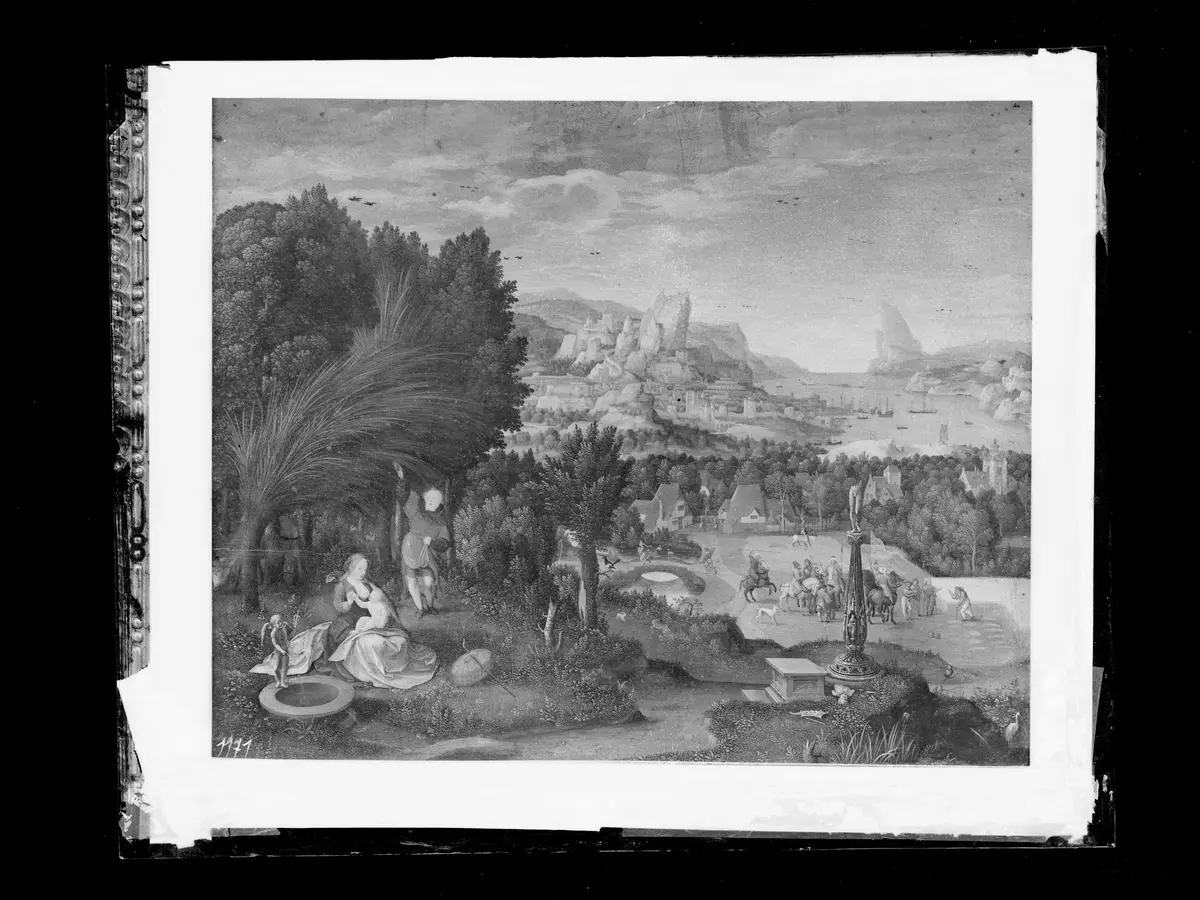 Landschaft mit der Ruhe auf der Flucht nach Ägypten