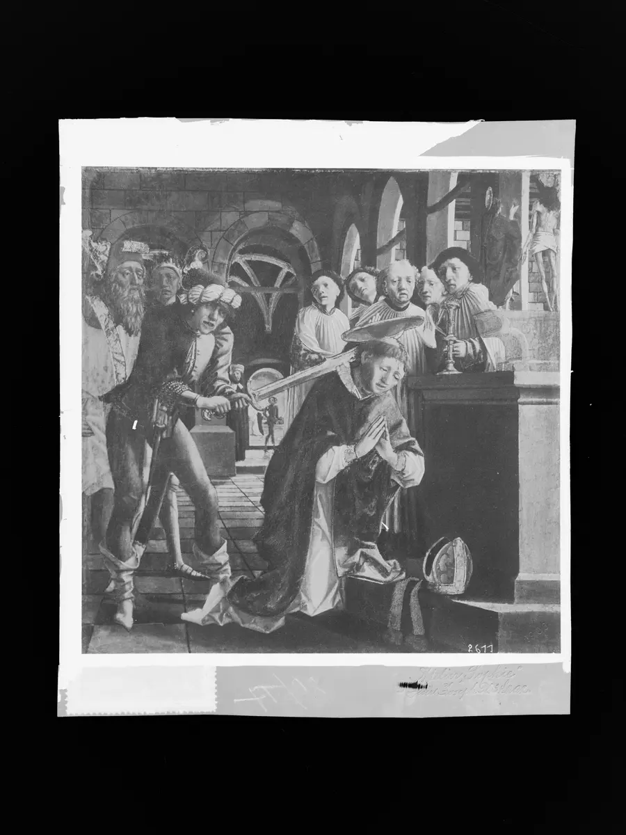 Altärchen: Der Tod des hl. Thomas Becket