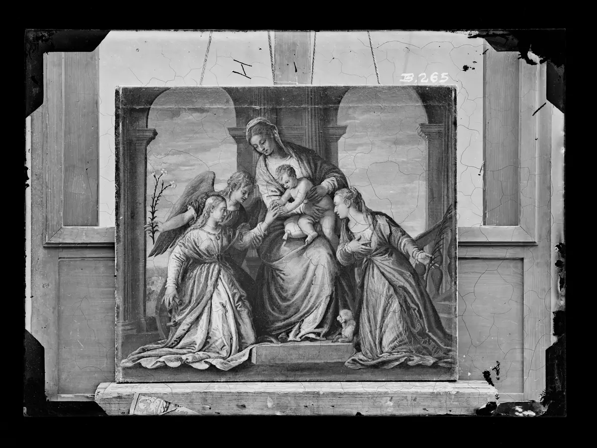 Mystische Vermählung der Hl. Katharina und die Hl. Agnes