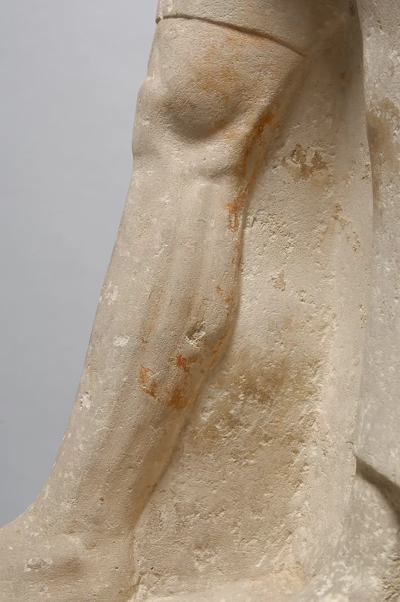 Gruppenstandbild des Pehen-ptah und seiner Mutter Imen-djefa-es