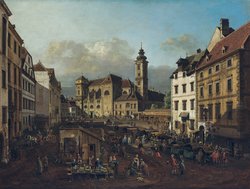 The Freyung in Vienna viewed from south east