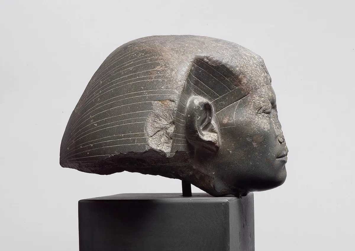 Head from a sphinx of Senwosret III 