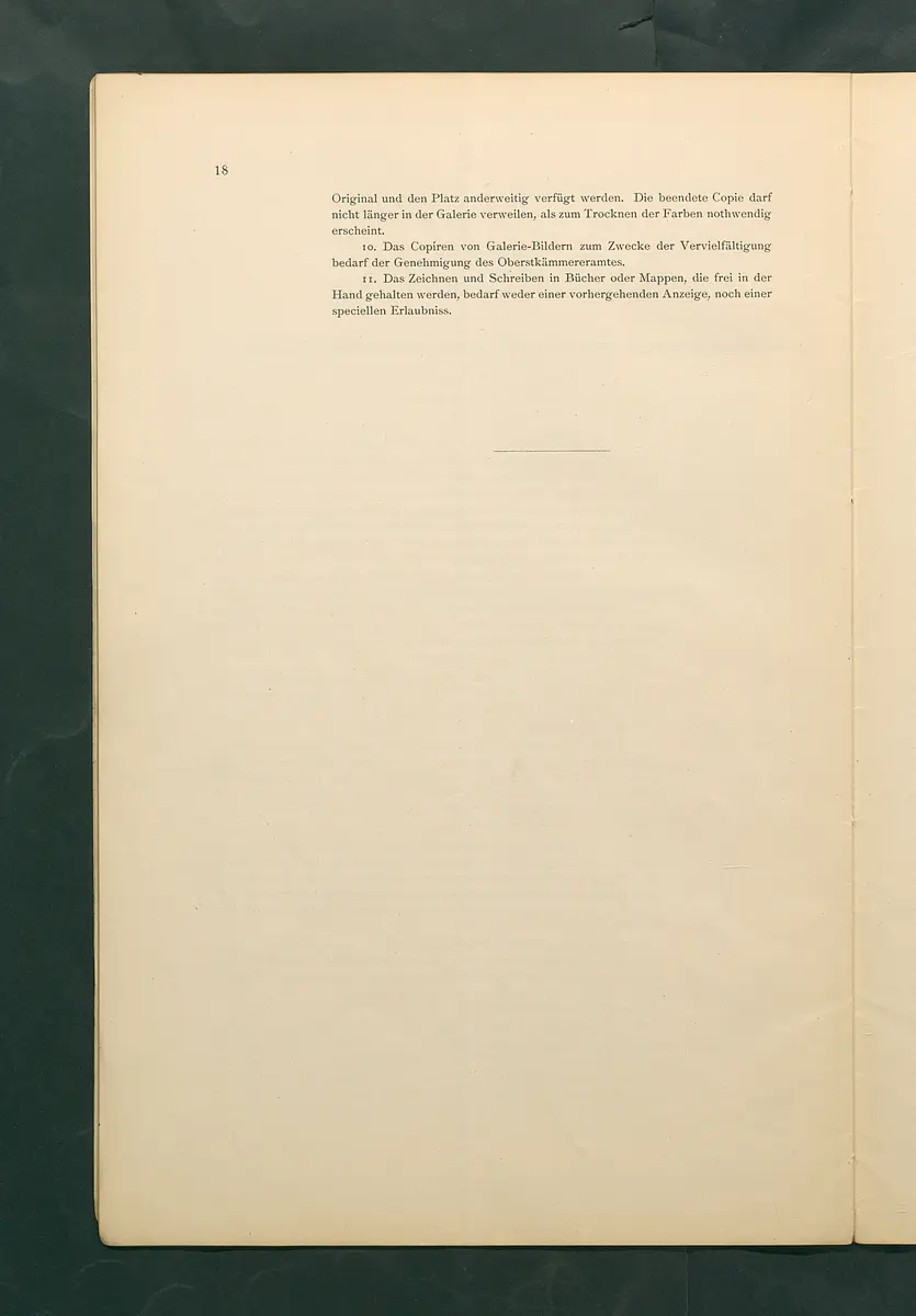 Bestimmungen für den Dienstbetrieb in den kunsthistorischen Sammlungen des Allerhöchsten Kaiserhauses