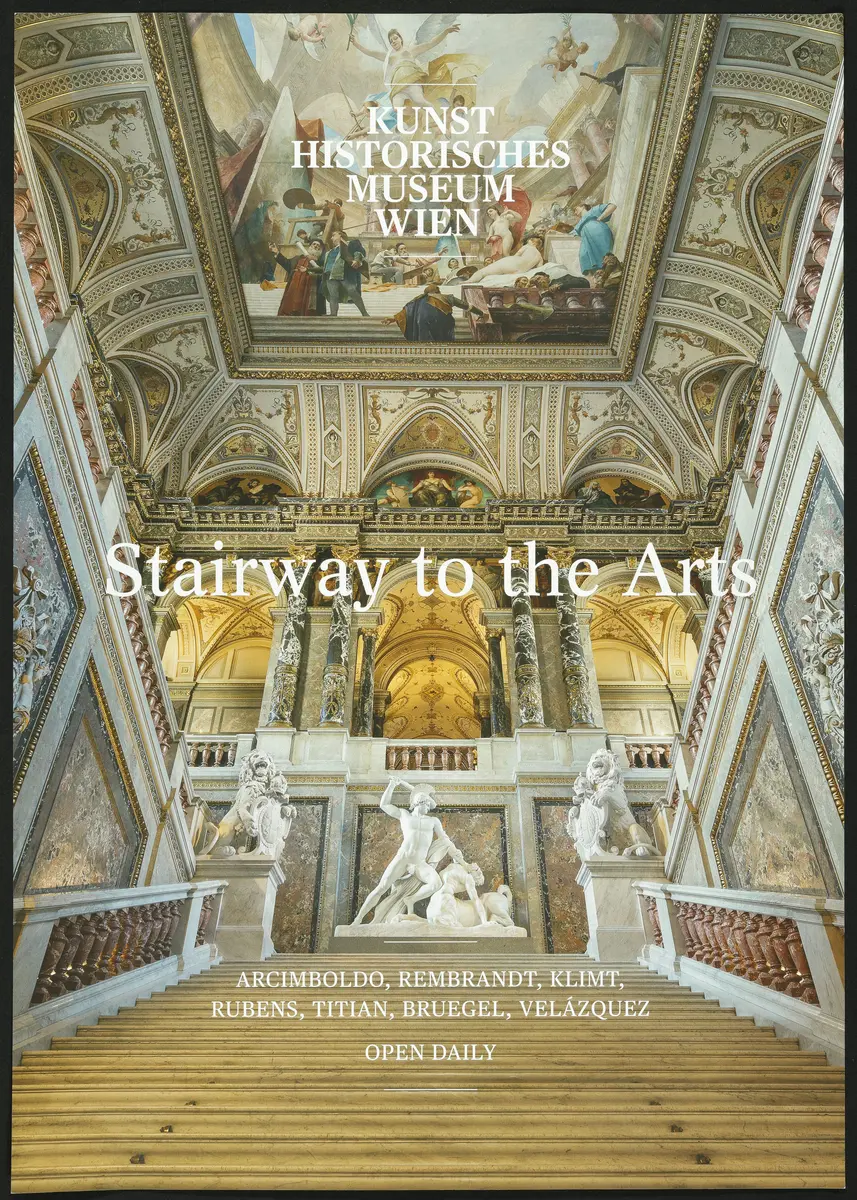 Stairway to the Arts. Arcimboldo, Rembrandt, Klimt, Rubens, Titian, Bruegel, Velázquez. Open daily
