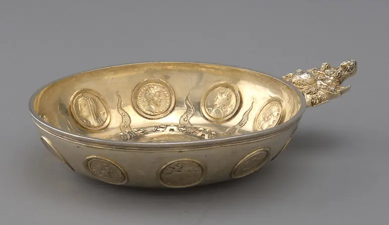 Dish Beset with Coins