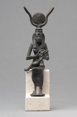 Göttin Isis mit Harpokrates