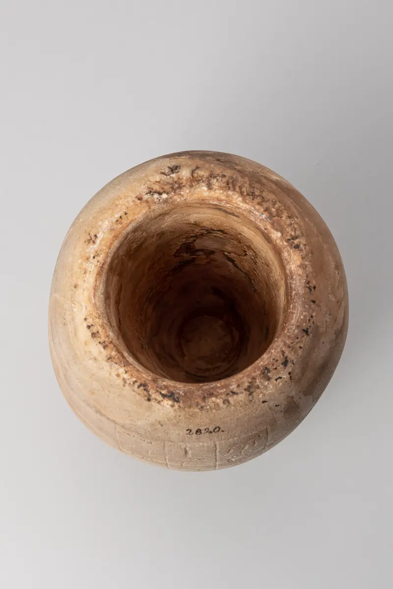 Kanope des Nefer-ib-re mit Deckel in Form eines Schakalkopfes