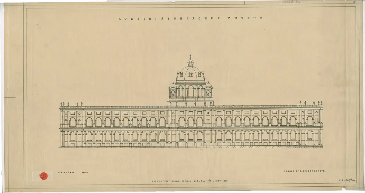 Kunsthistorisches Museum. Front Babenbergerstraße