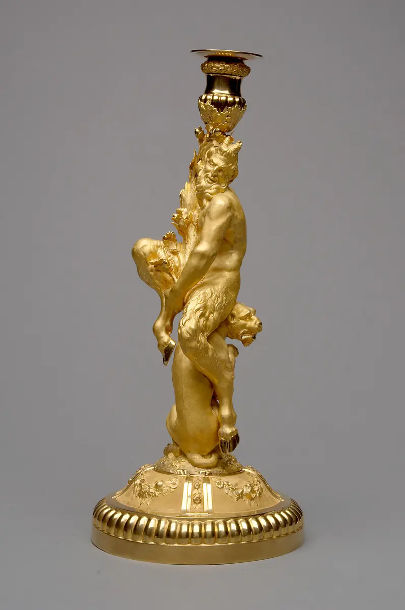 Kandelaber mit Satyr